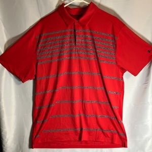 Under Armour Heat Gear golf polo Red Size XL